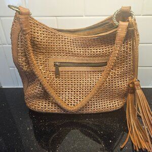 Patricia Nash woven leather handbag